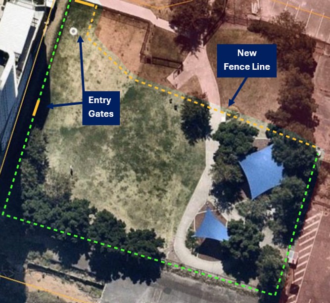 Changes to Wharf Close Temporary Park